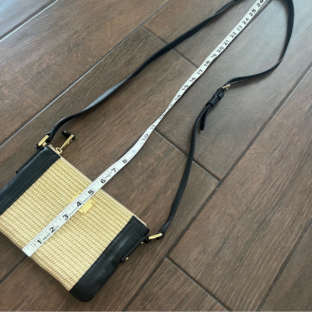Ralph Lauren Percy Small Straw Crossbody Bag - Picture 10 of 13